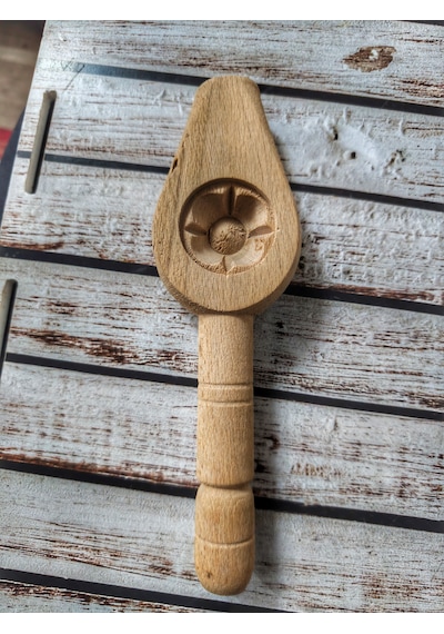 Mini Kömbe Kalıbı 1 Adet Açık Renk Ahşap