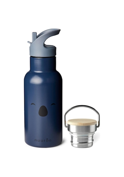 Nuuroo Bertil Pipetli Paslanmaz Çelik Termos Koala Black Iris Lacivert 350 Ml