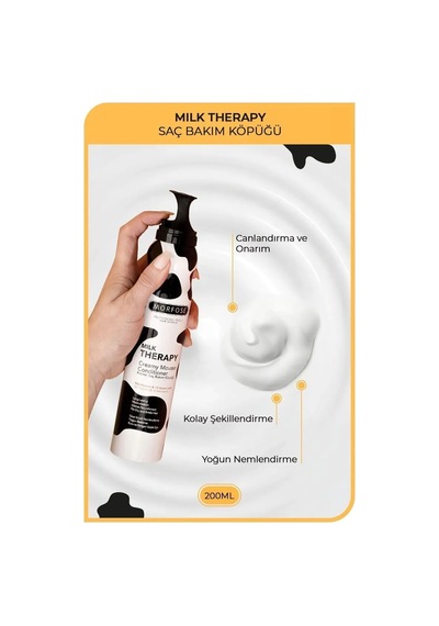 Jenerik Milk Therapy Kremsi Saç Bakım Köpük 200 Ml - Besleyici Koruyucu - Mrfs