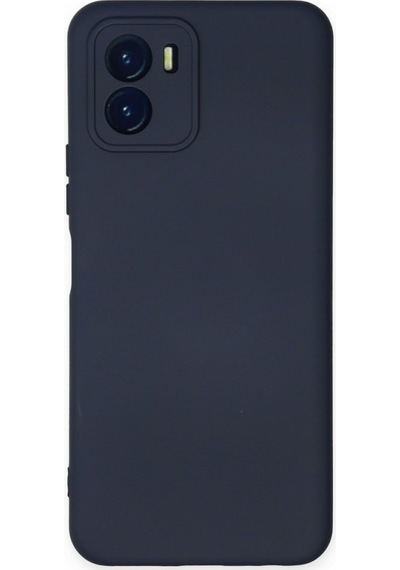 Vivo Y15s İçi Kadife Kaplı Esnek Silikon Kapak Ryc/ Nano Lansman Lacivert