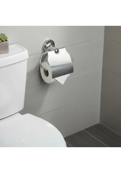 Lider Kapaklı Tuvalet Kağıtlığı 125x150x60 Mm Krom