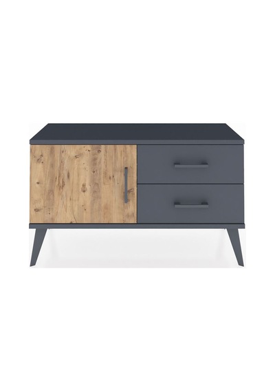 Arges Şifonyer Tek Raflı 2 Çekmeceli Tek Kapaklı 88x30x48 Antrasit-çam/antrasit Çam/antrasit Arges Şifonyer Tek Raflı 2 Çekmeceli Tek Kapaklı 88x30x48 Antrasit-çam/antrasit Çam/antrasit