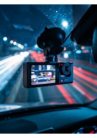 Bloom Picks 1080p Full Hd Dual Lens Araç İçi Kamera - 170 Geniş Açı Gece Görüşlü Yol Kayıt Cihazı