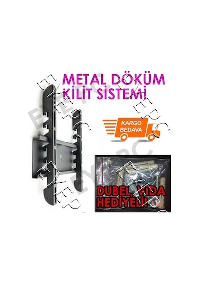 Led Lcd 43 İnç 106 Cm Ekran Uyumlu Tv Duvar Askı Aparatı