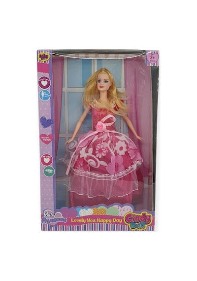 Büyüleyici Parti Bebeği Anlily - 02258 - Pembe Lisinya