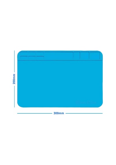 200mmx300mm Silikon Lehimleme Matı Telefon Laptop Saat Onarım Tamir Antistatik Isıya Dayanıkl Yanmaz