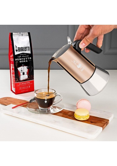 Bialetti - : 6 Cups Ocak Üstü Espresso Pişirici - 235ml - Kahverengi, Gümüş Renk - Paslanmaz Çe Sku: Smg8690010192035