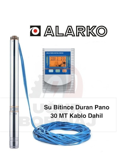 4" 1.5 Hp 14 Kademe Dalgıç Pompa 30 Mt Kablo Ve Su Bitince Duran