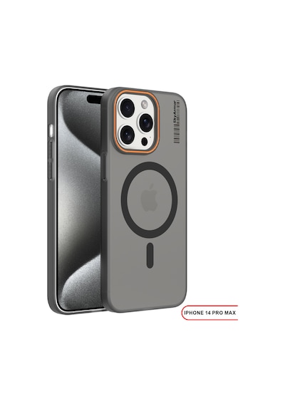 Apple iPhone 14 Pro Max Magsafe Uyumlu Mat Sert Klein Kılıf Siyah