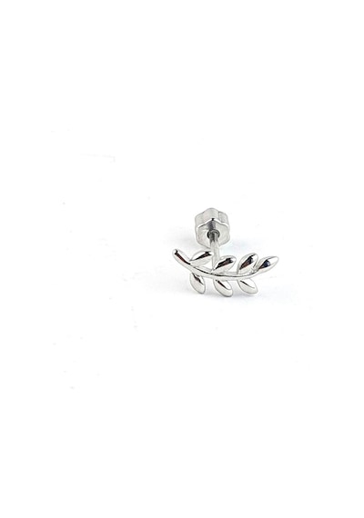 Yaprak Figürlü 925ayar Gümüş Tragus Helix Kikirdak Piercing Gümüş