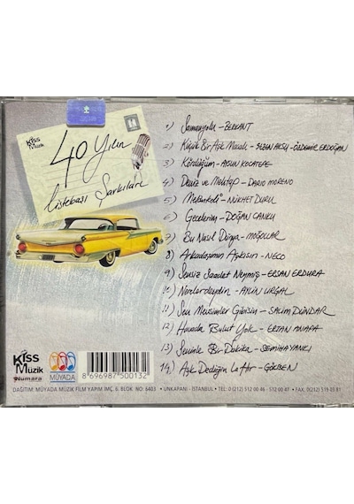 Plak Değildir Kaset Tir Cd 40 Yılın Liste Başı Şarkıları Cd