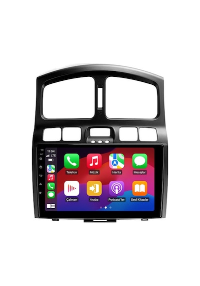 Hyundai Santa Fe 2002-2006 Android Multimedya Carplay Android Auto Navigasyon 8gb Ram 128gb 9"