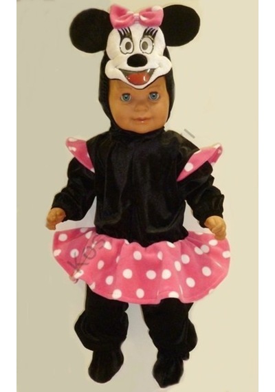 Kostümsarayı Bebek Minnie Mouse Kostümü Etekli