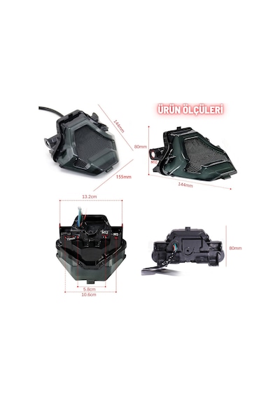 Yamaha Mt-07, Yzf-r3, Y15zr V3 Universal Sinyalli Stop Lambası Rgb Bluetooth App Kontrol 210 Mod