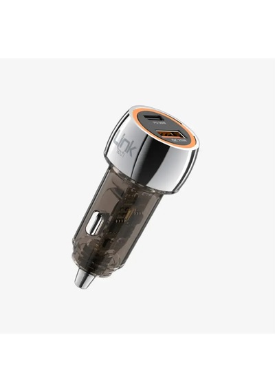 C436 Şeffaf 55w Çift Pd 30w & Qc 25w Süper Hızlı Araç Şarjı Siyah