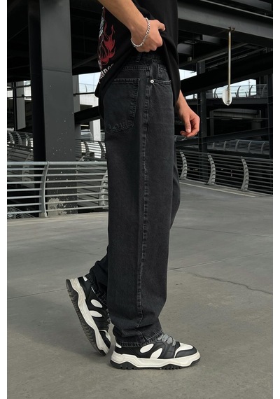 Flaw Basic Baggy Jean Antrasit Antrasit