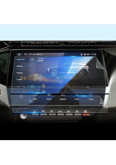 Peugeot 308 Gt Uyumlu 2'li Set Ekran Koruyucu Multimedya Şeffaf Nano 9H Nano Ekran Koruyucu