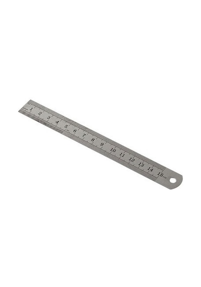 Paslanmaz Çelik Cetvel 100 Cm Gri