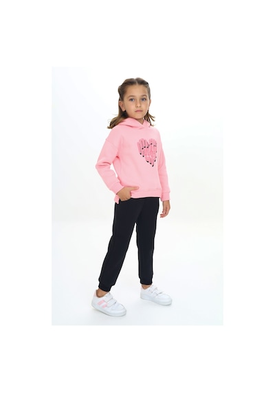 Toontoy Kids Toontoy Kız Çocuk Kapüşonlu Eşofman Takım Pembe