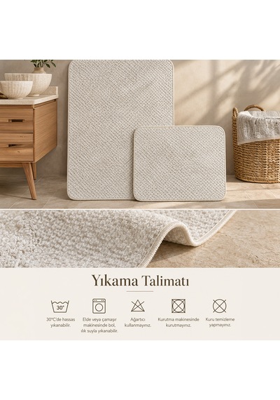 2'li Banyo Klozet Takımı Bej