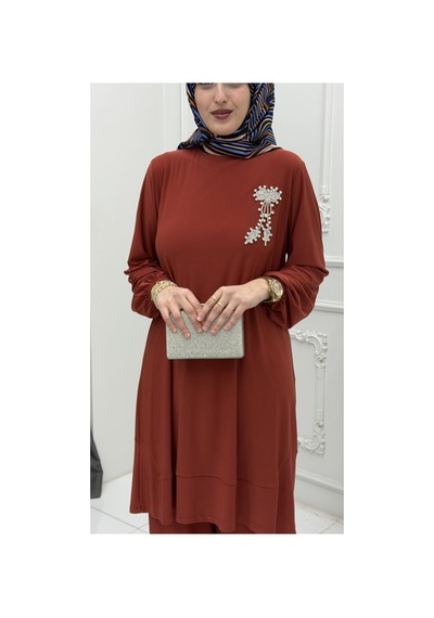 Markadeneme56 Nilda Takım Kiremit Çok Renkli