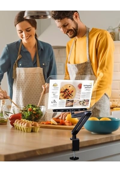 Ayarlanabilir Masa Kenarı Kitap Ve Tablet Standı 360 Dönebilen, 87.5cm Yükseklik Ayarlı, Kelepçeli Metal Kol Çok Renkli Ayarlanabilir Masa Kenarı Kitap Ve Tablet Standı 360 Dönebilen, 87.5cm Yükseklik Ayarlı, Kelepçeli Metal Kol Çok Renkli