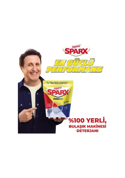 Asperox Sparx Bulaşık Makinesi Deterjanı 2 x 30 Tablet
