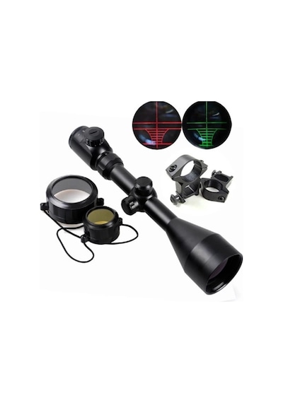 3-9x56eg Yüksek Kaliteli Çıft Işık Kırmızı,yeşil Kaynaklı Avcılık Süfer Dürbün B Lisinya Açık Pembe