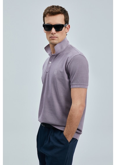 Lufian Vernon Smart Erkek Polo Tişört Mor Mor 111040205100850 Mor