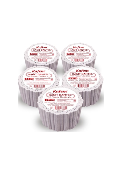 Kafem Dantel Kağıt 9 cm 500 Lü x 5 Paket