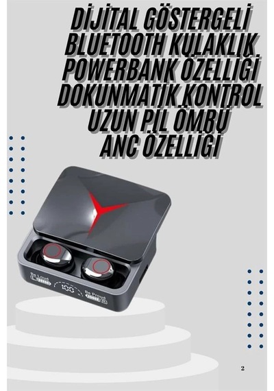 Mey İthalat Kablosuz Bluetooth Kulaklık Powerbank Özellikli Göstergeli Hd Mikrofon Diğer