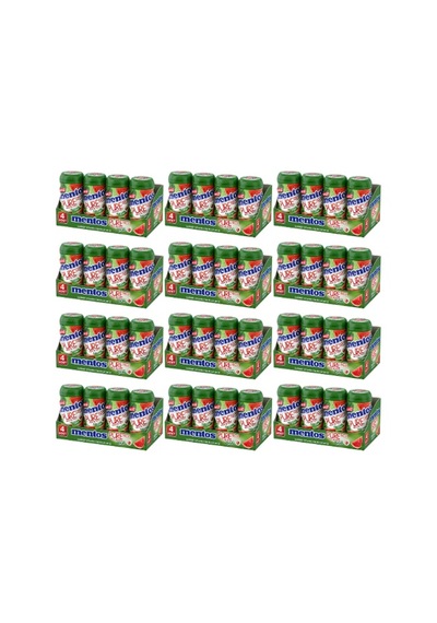 Mentos Pure Fresh Karpuz Aromalı Şekersiz Tatlandırıcılı Draje Sakız 60 Gr X 4 Adet X 12 Adet-378