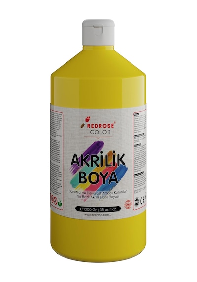 Sarı Akrilik Boya 1000 Gr 0000 Clear
