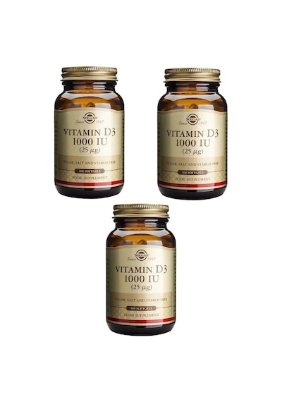 Solgar Vitamin D3 1000 Iu 100 Tablet 3 Adet
