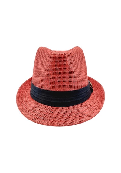 Tezzgelsin Unisex Yazlık Hasır Jackson Fötr Şapka Kırmızı