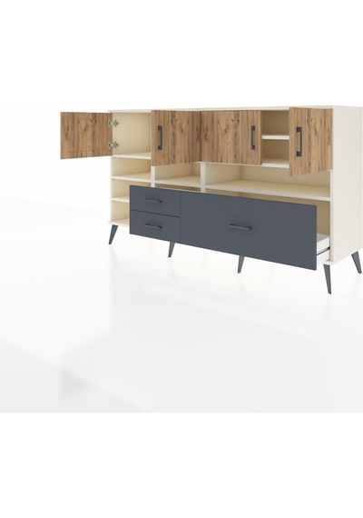Hyperion Konsol 8 Raflı 3 Çekmeceli 4 Kapaklı 176x44x99 Aytaşı-ça Aytaşı-çam/antrasit Hyperion Konsol 8 Raflı 3 Çekmeceli 4 Kapaklı 176x44x99 Aytaşı-ça Aytaşı-çam/antrasit