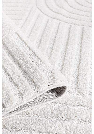 Mariesse Home Elit Bukleli Yumuşak Peluş Post Shaggy Çocuk Odası Oturma Odası Salon Mutfak Halısı B0691b Krem