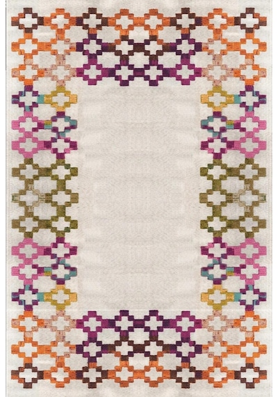 STY Home Renkli Kaymaz Tabanlı Halı Yıkanabilir Halı