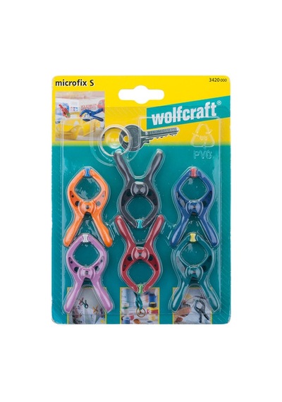 Wolfcraft Microfix 6'lı 20 Mm Mini Yaylı İşkence Seti
