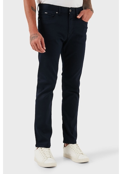 Boss Slim Fit Normal Bel Düz Paça Jeans Erkek Kot Pantolon 50550942 404 Lacivert