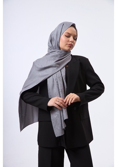 Mirsoy Scarf Velora Modern Desen Şal Füme