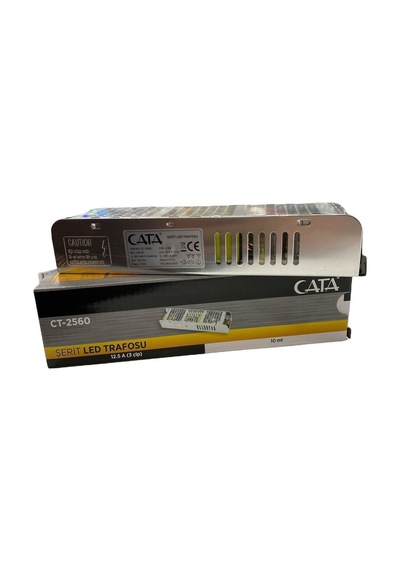 Cata Ct-2560 12,5 Amper Klemensli Şerit Led Trafosu 150w Slim Model