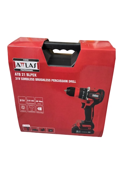 Attlas ATB21 BLPDX-202C 2.0AH Akülü Kömürsüz Darbeli Matkap - A0104098