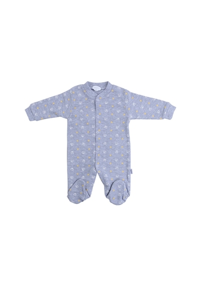 Sebi Bebe Yıldız Ayıcık Bebek Tulumu 9540 Gri