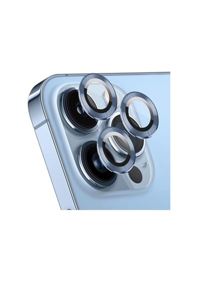 Nettech Apple Uyumlu iPhone 11 Pro Alüminyum Seri Kamera Cam Koruyucu - Mavi