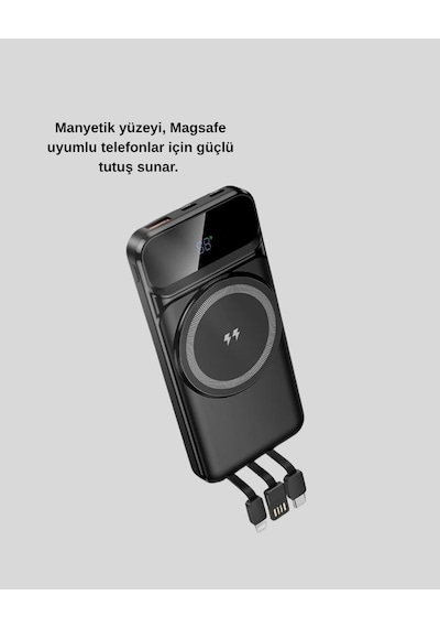 Mey İthalat Kablosuz 10000 Mah Powerbank Çok Renkli