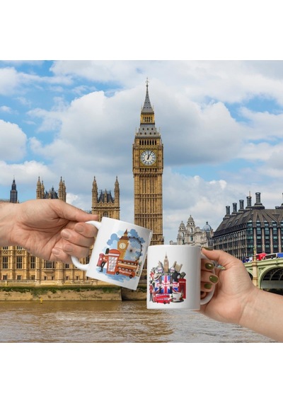 İngiltere Kupa Bardak 2 Adet Seyahat Hatıra England Mug