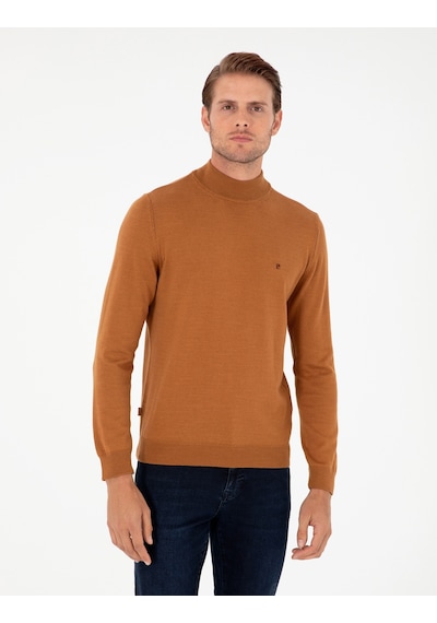 Pierre Cardin Erkek Kahverengi Kazak /triko 50296614-vr163 Kahverengi