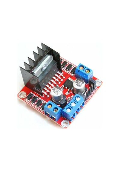 Elektronikemin-L298N Voltaj Regulatörlü Çift Motor Sürücü Kartı
