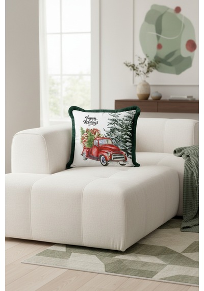 Xmas Noel Arabalı Saçaklı Yastık Kılıfı-yılbaşı Çam Ağacı Temalı Koyu Yeşil Püsküllü Kırlent Kılıfı Açık Yağmur Lime Xmas Noel Arabalı Saçaklı Yastık Kılıfı-yılbaşı Çam Ağacı Temalı Koyu Yeşil Püsküllü Kırlent Kılıfı Açık Yağmur Lime